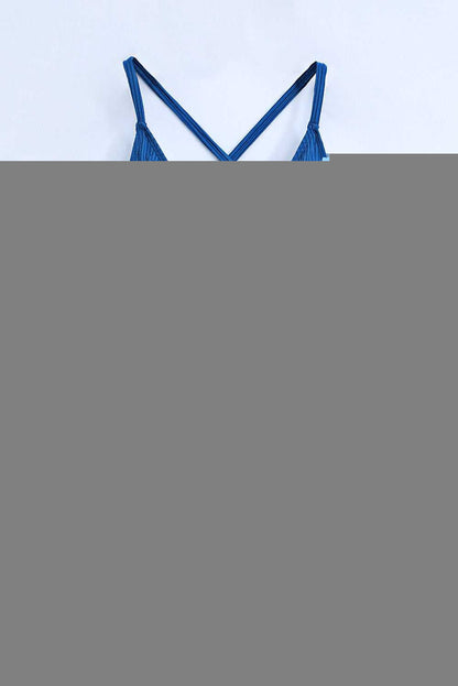 Cutout V-Neck Spaghetti Strap One-Piece Swimwear