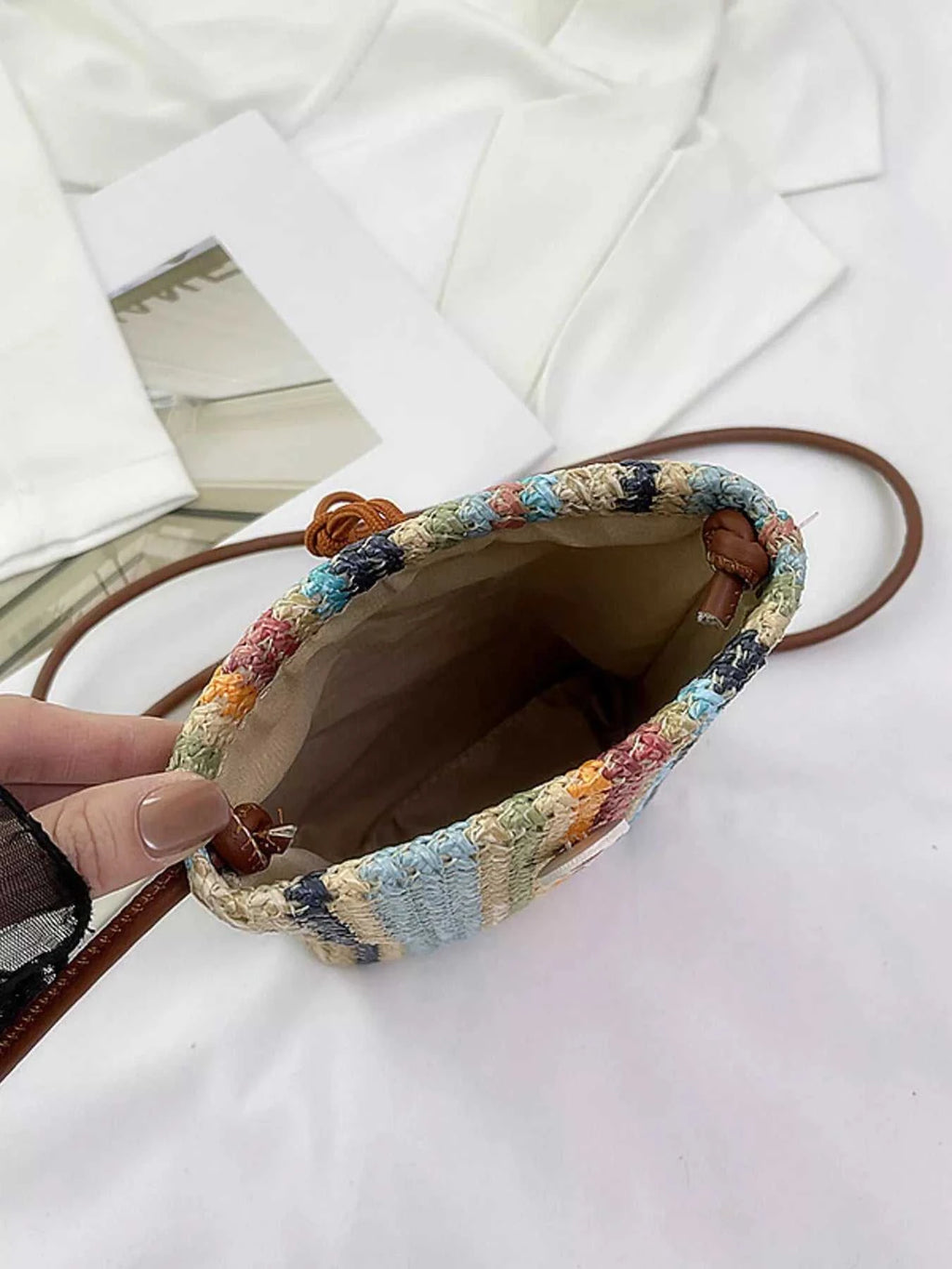 Straw Woven Crossbody Bag