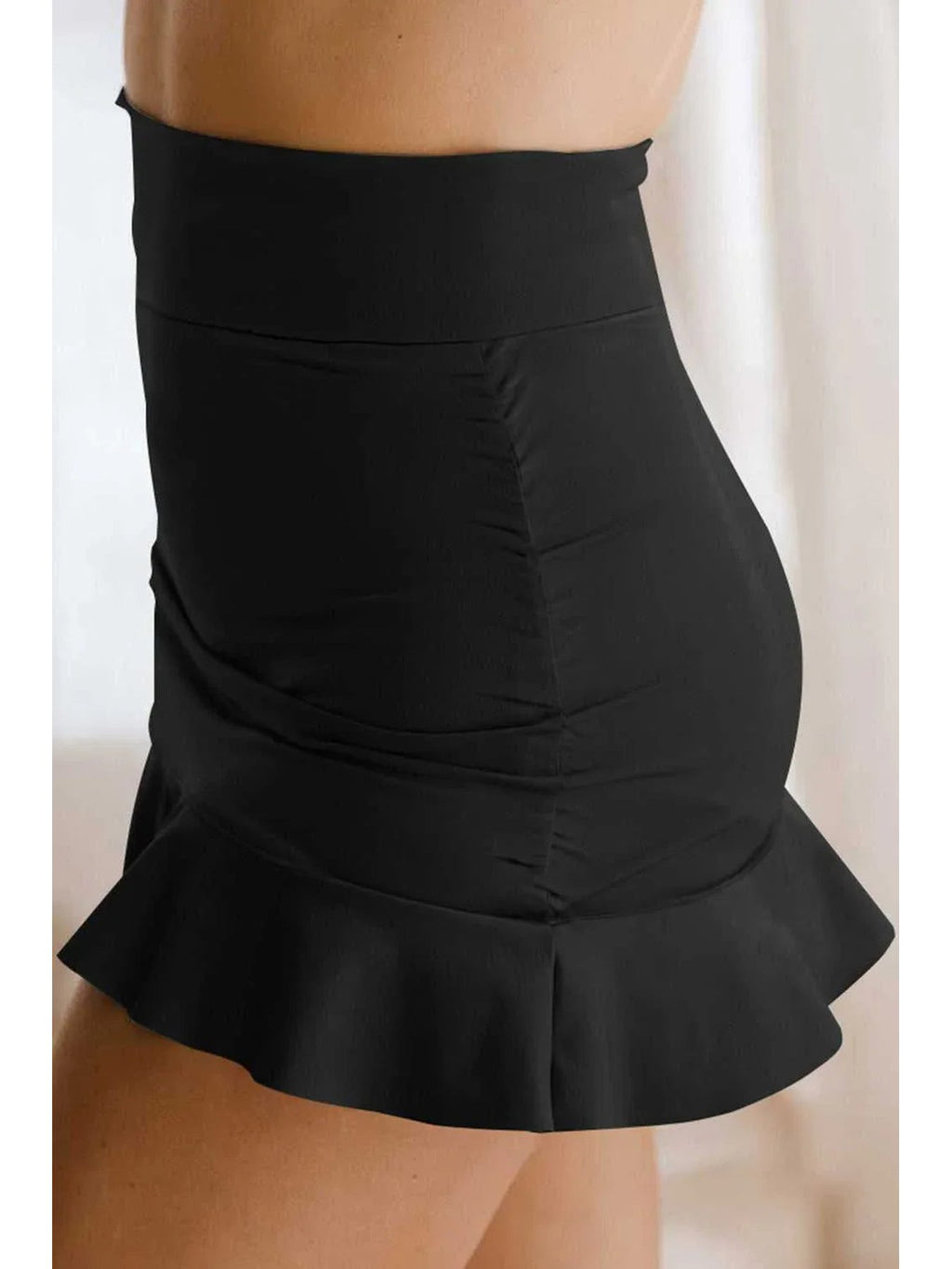 Ruffle Hem Swim Skort -- 