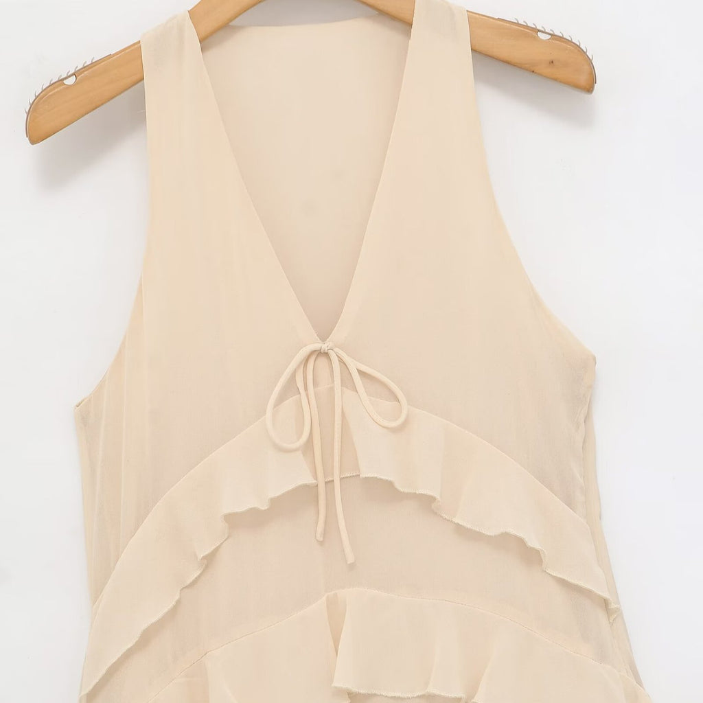 Stacked decorative MIDI dress