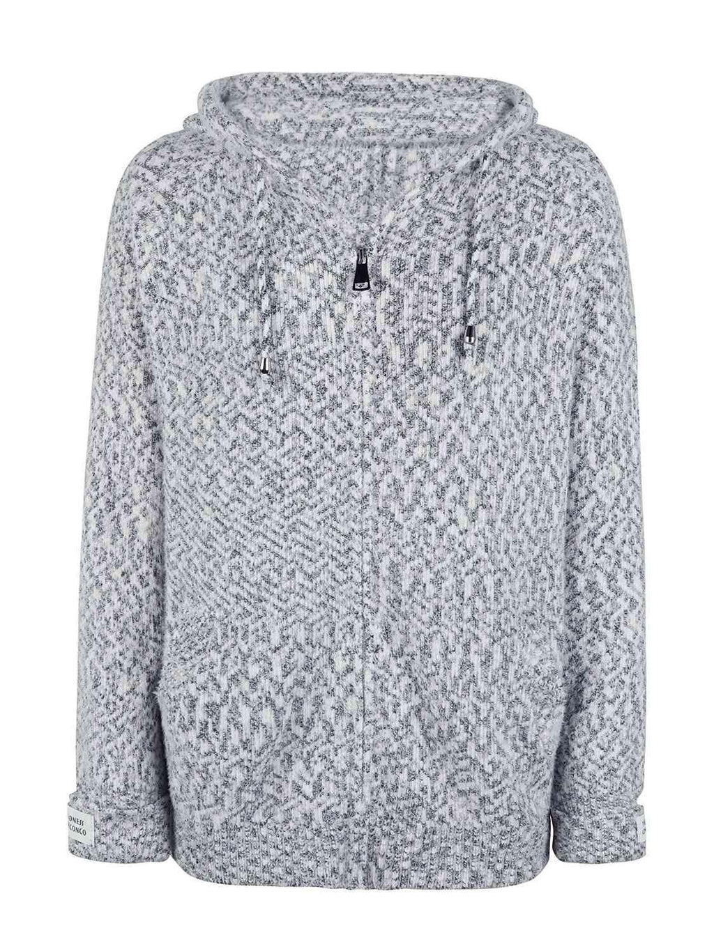Zip-Up Hooded Sweater -- 