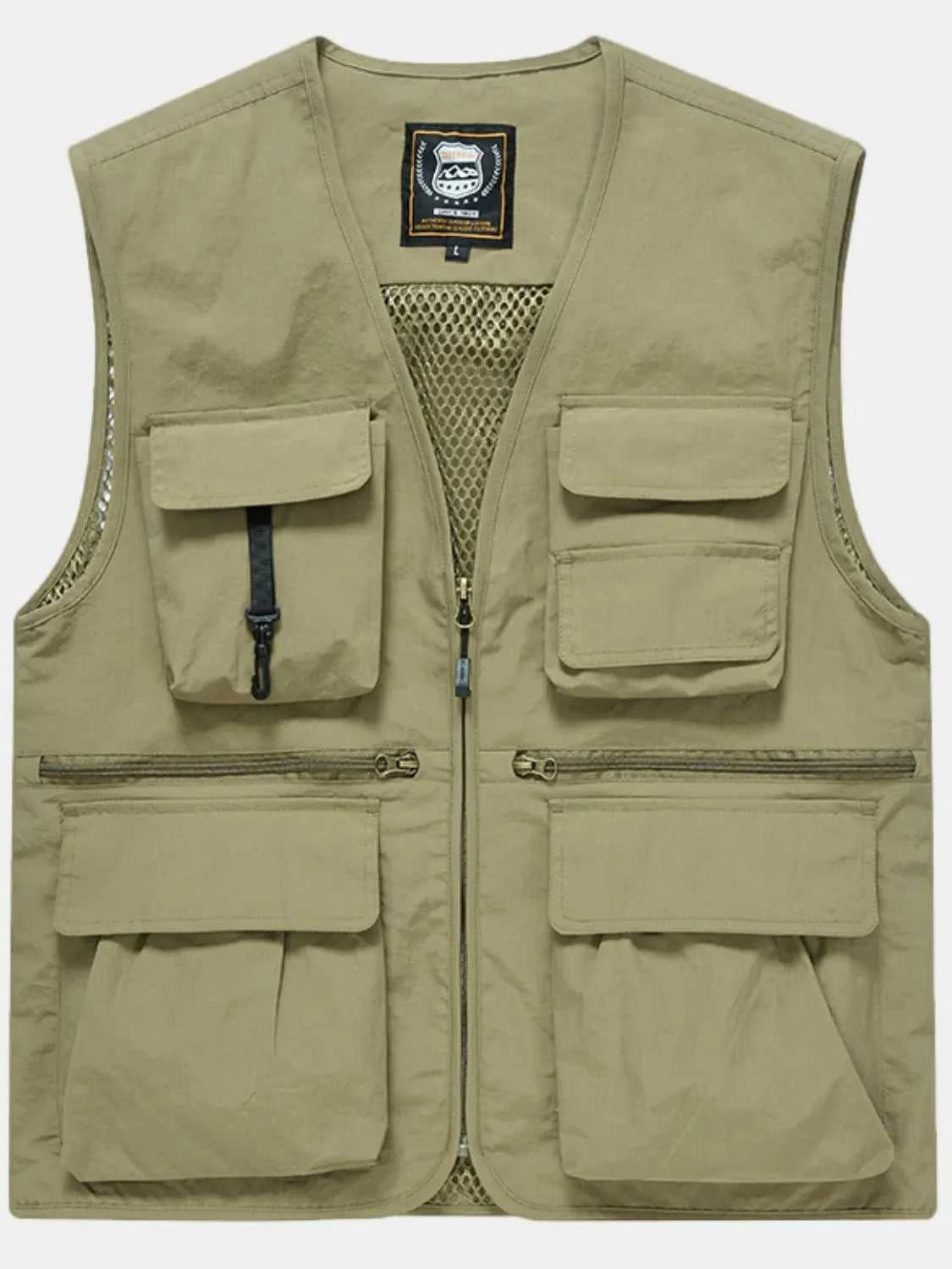 Men's Plus Size Zip Up Vest