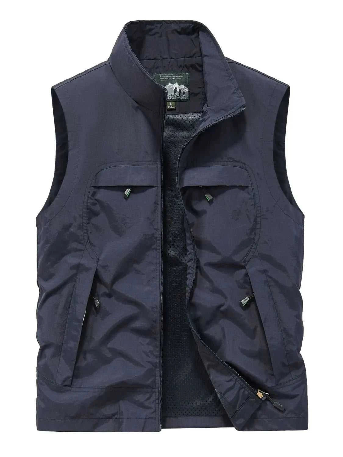 Men's Plus Size Zip Up Vest