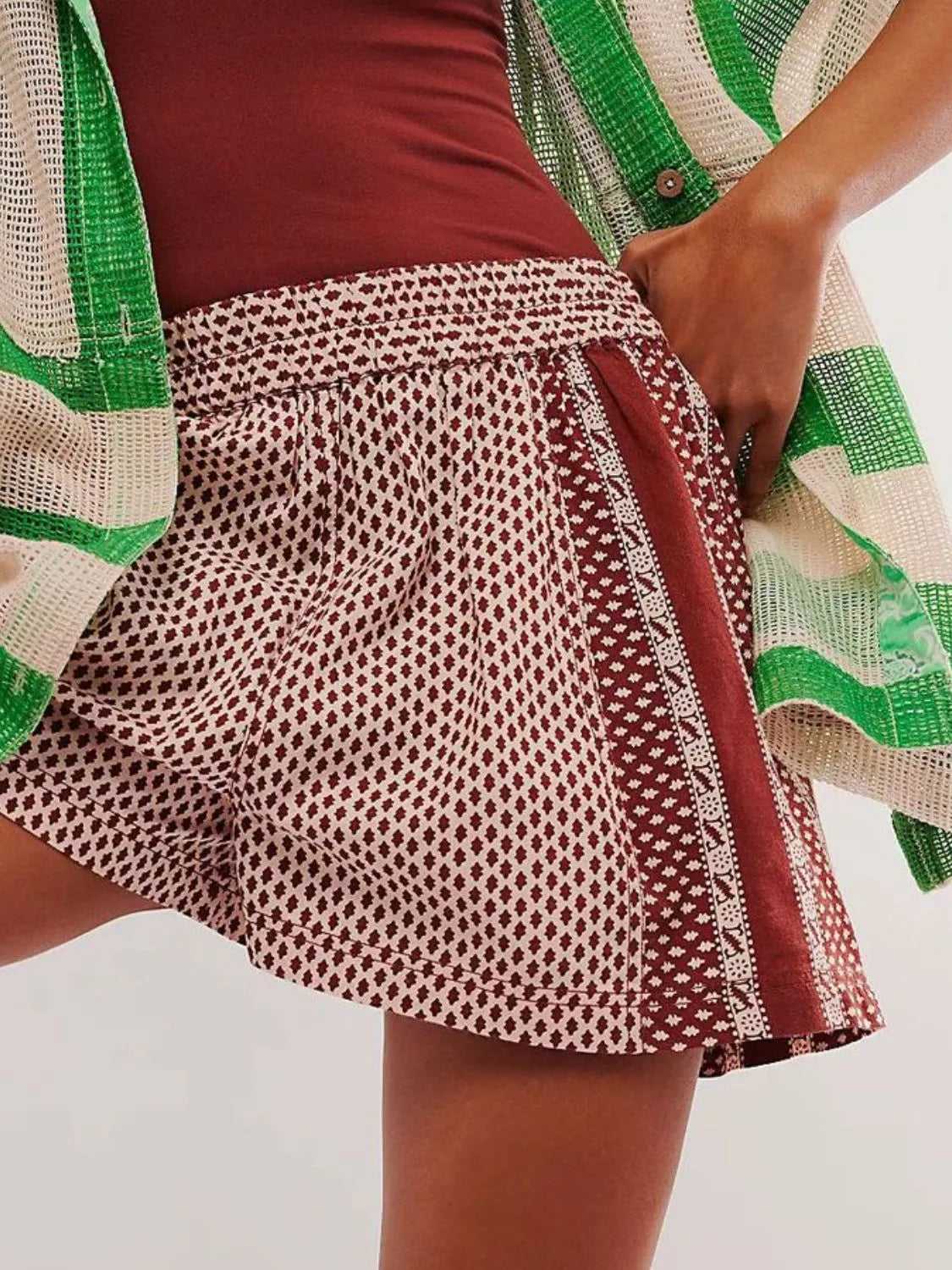 Elastic Waist Shorts
