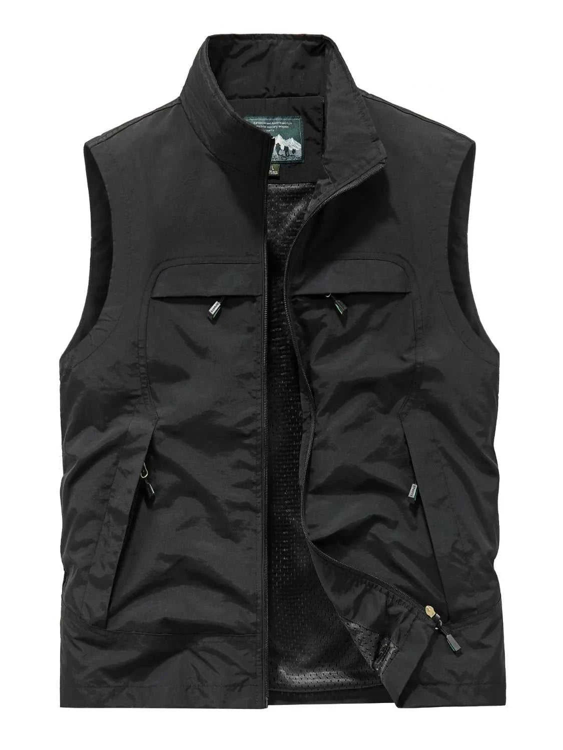 Men's Plus Size Zip Up Vest