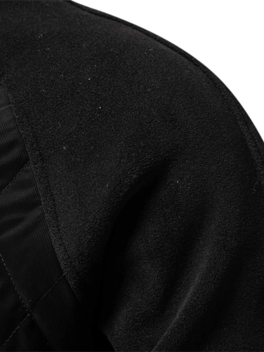 Men's Quilted Snap Down Long Sleeve Jacket