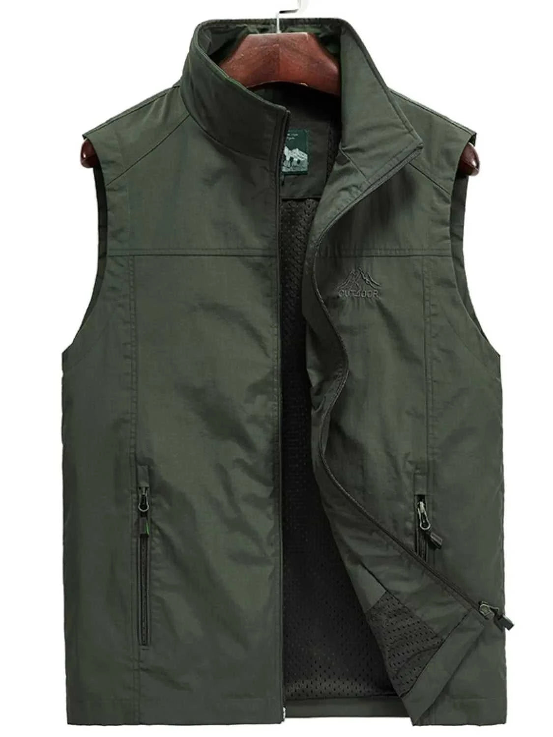 Men's Plus Size Zip Up Vest