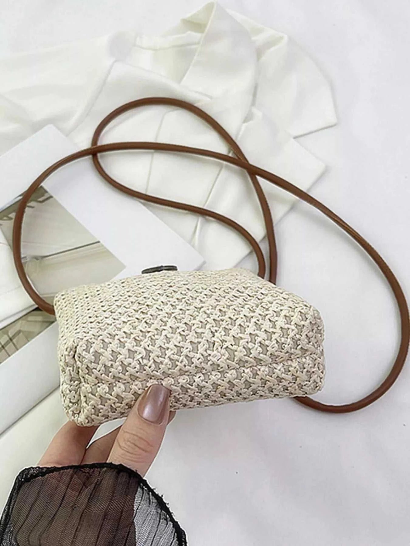Straw Woven Crossbody Bag
