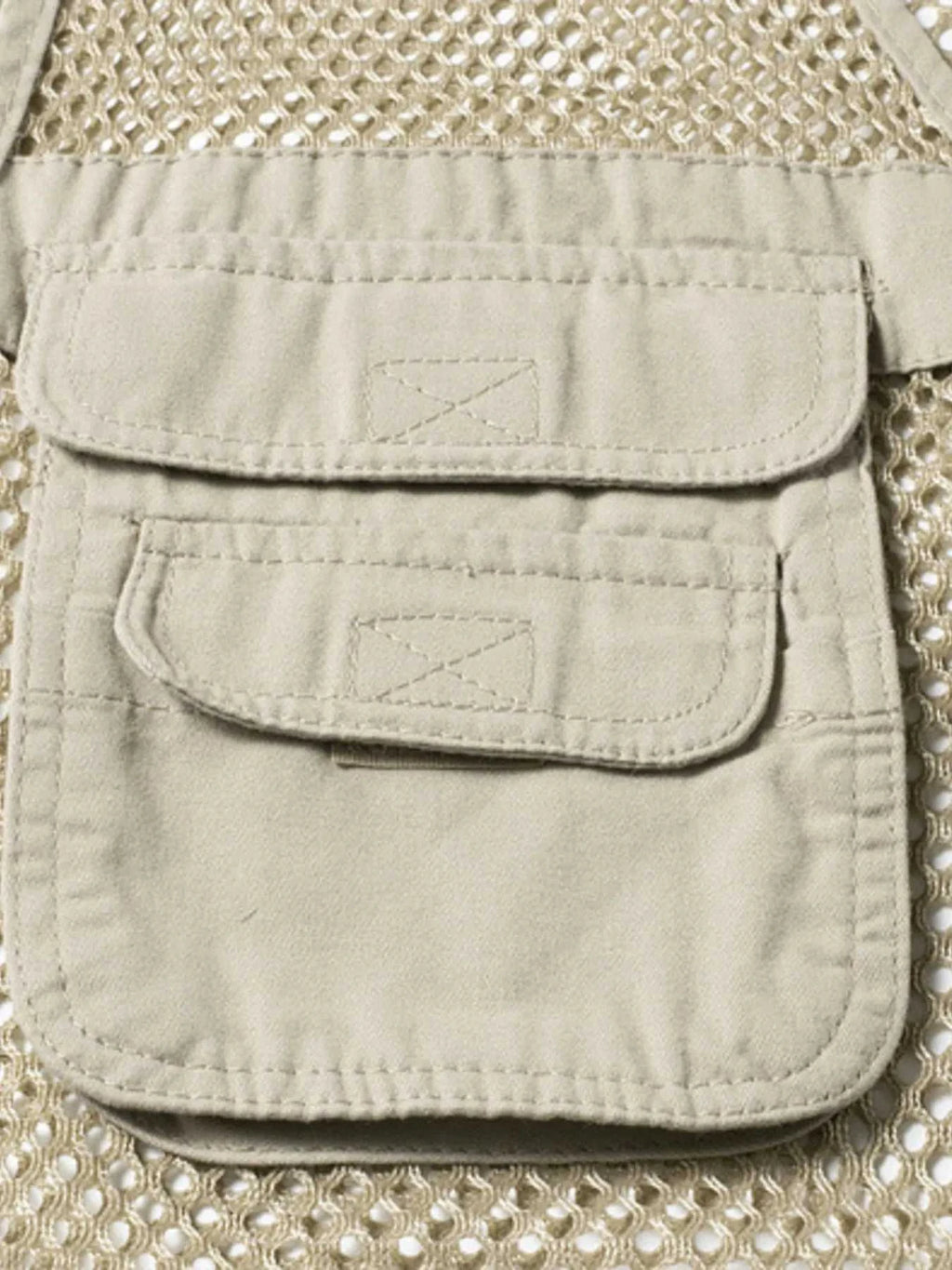 Men's Plus Size Zip Up Cargo Vest