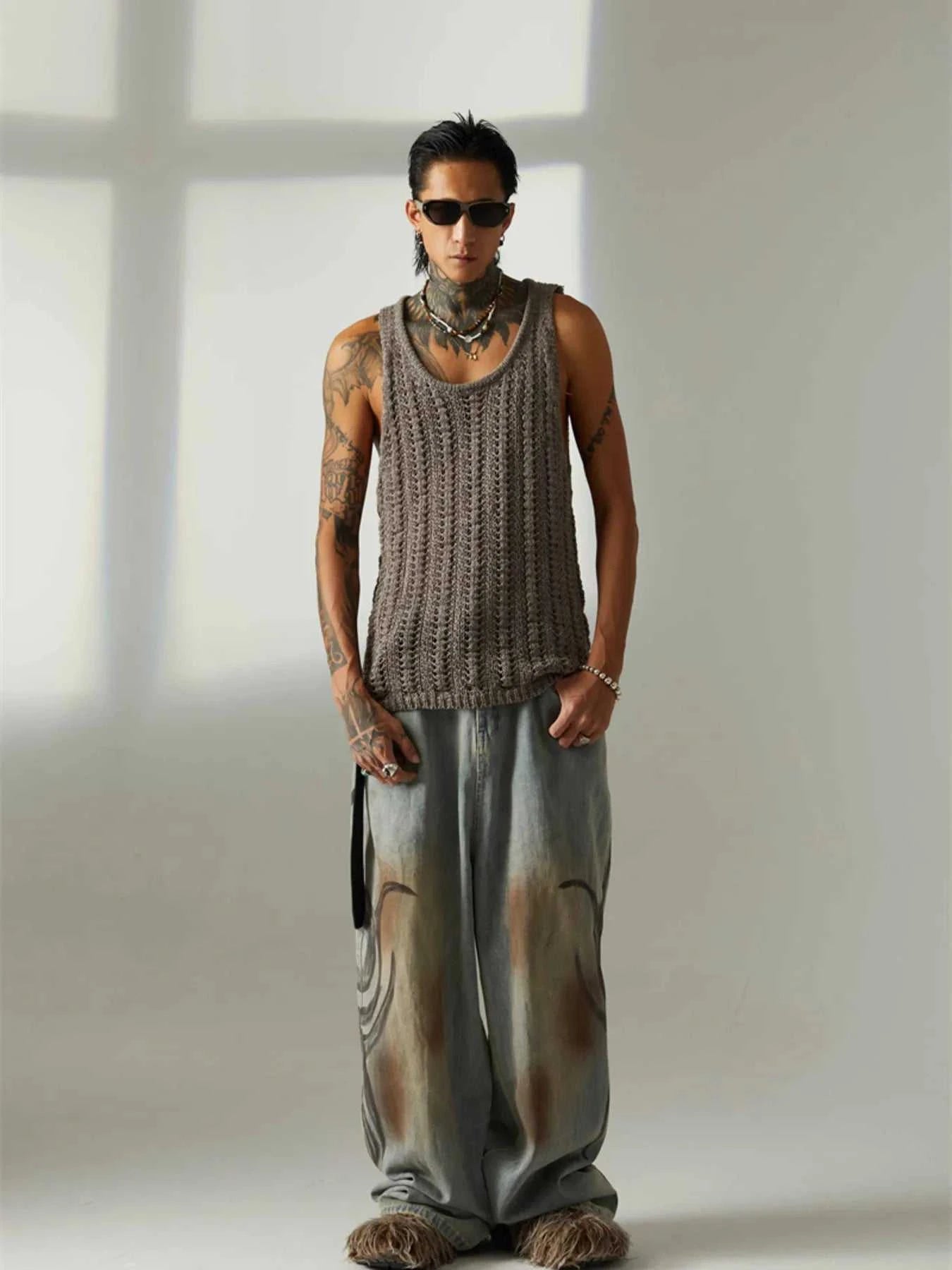 Men's Wide Strap Sweater Vest