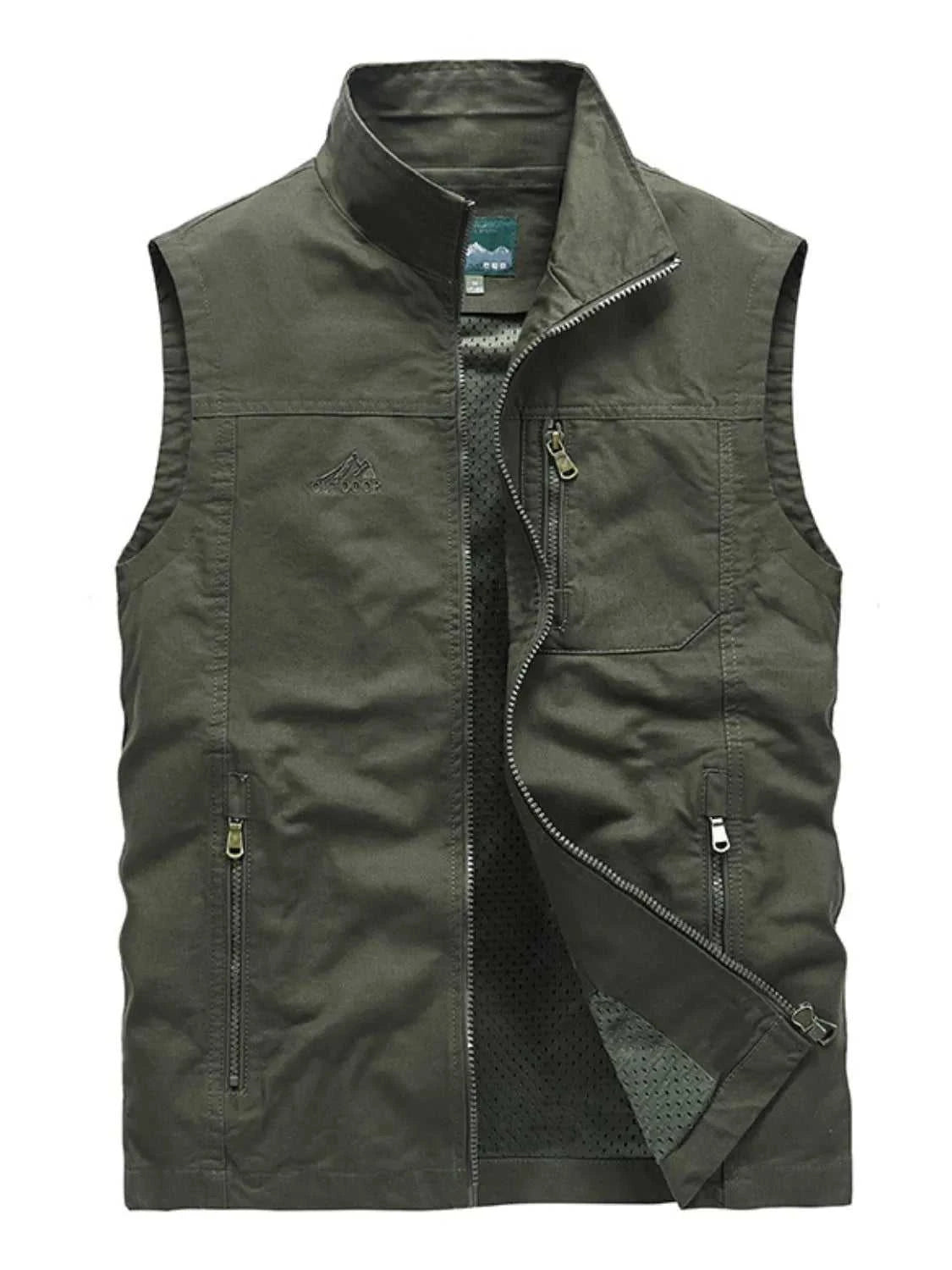 Men's Plus Size Zip Up Vest