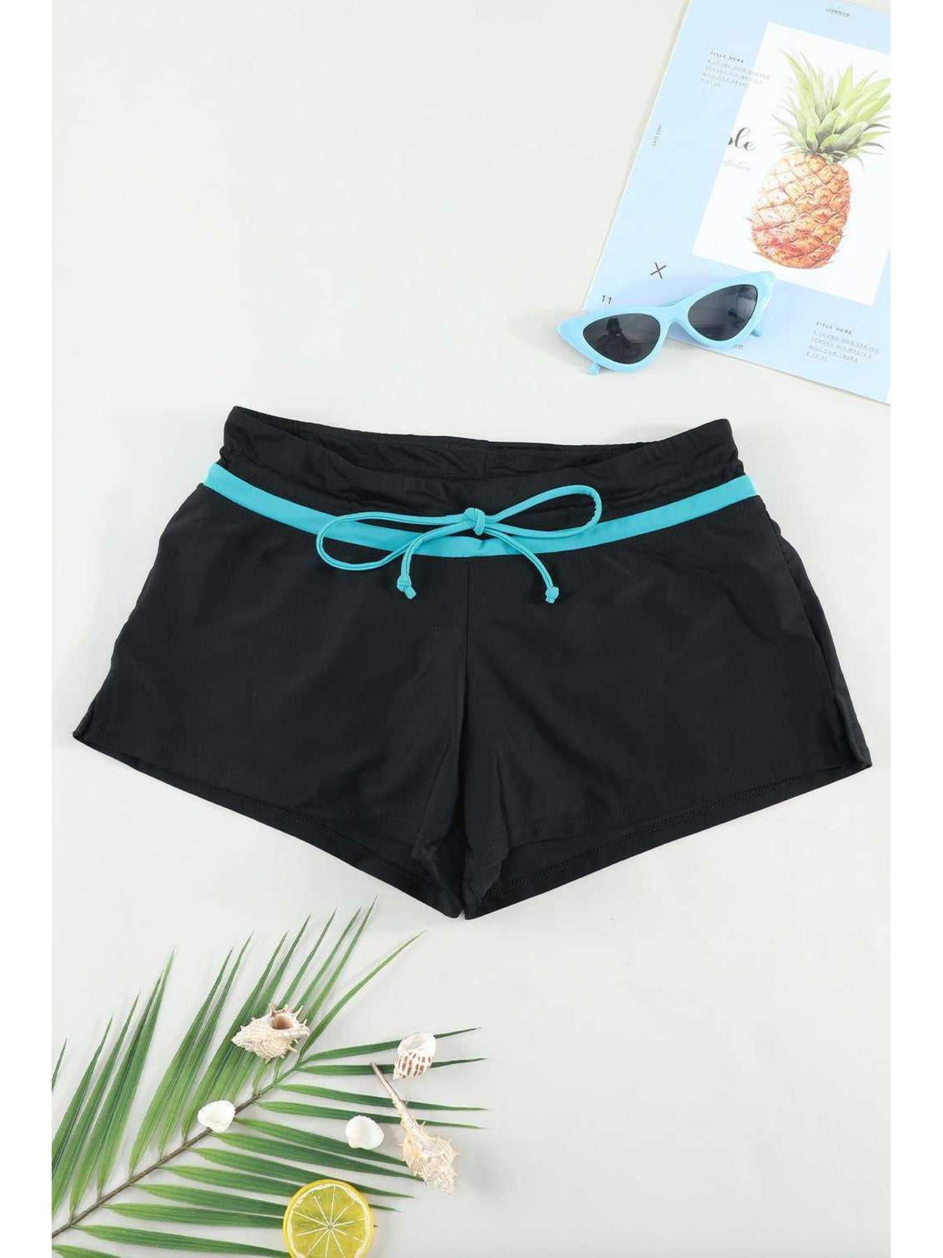 Full Size Drawstring Swim Shorts -- 
