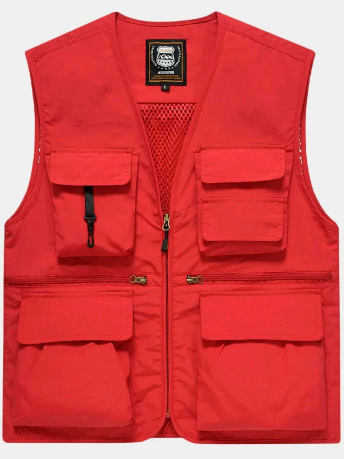 Men's Plus Size Zip Up Vest