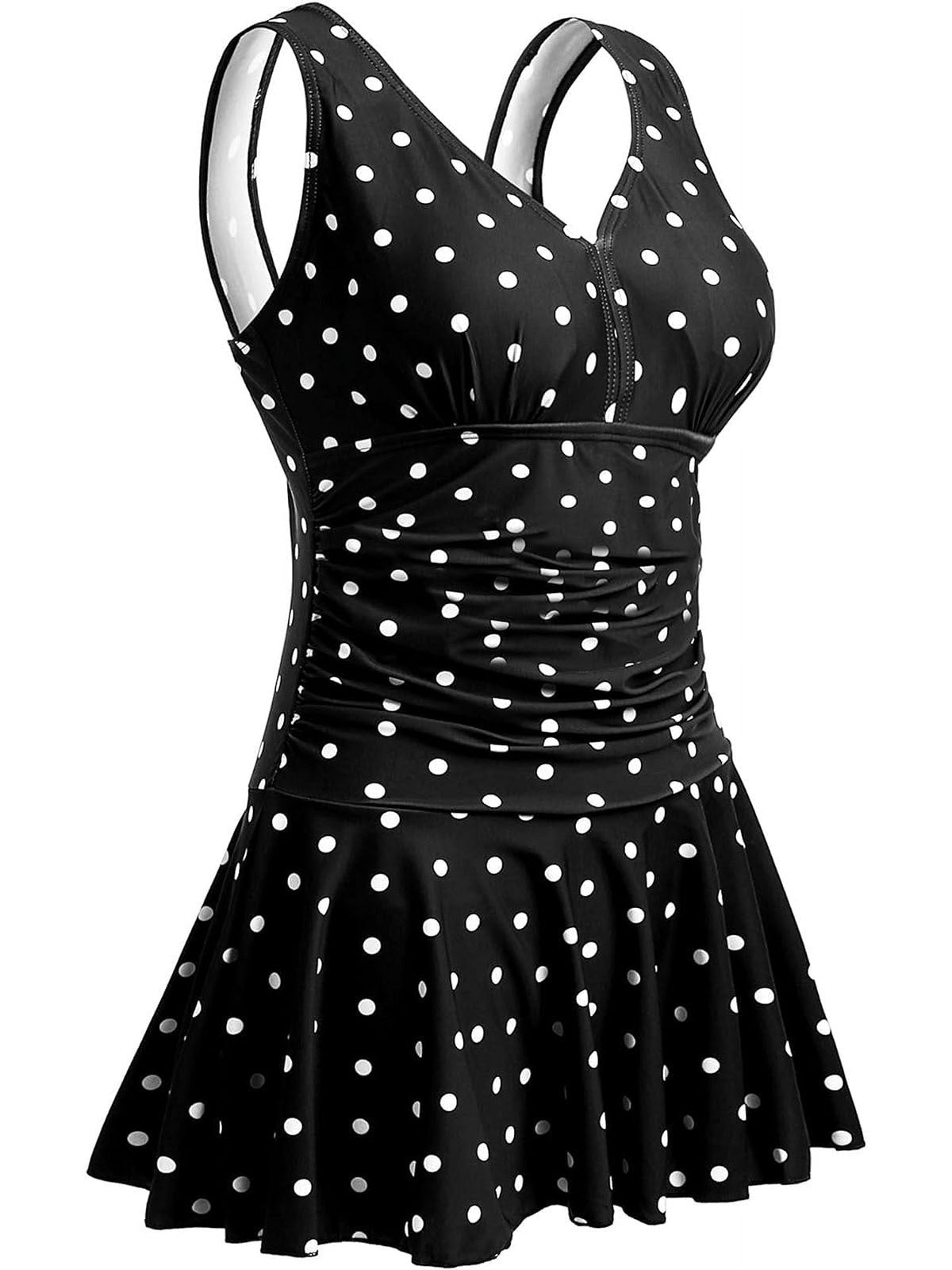 Swim Dress One-Piece – Skirted Swimsuit for Women