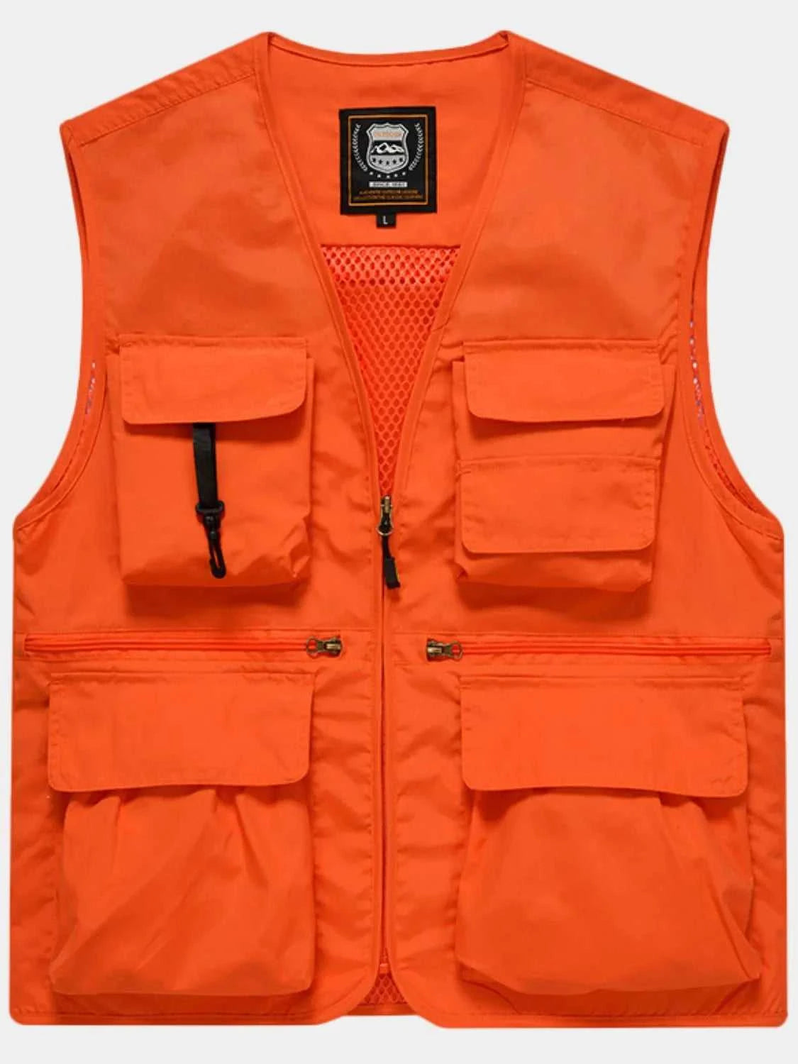 Men's Plus Size Zip Up Vest