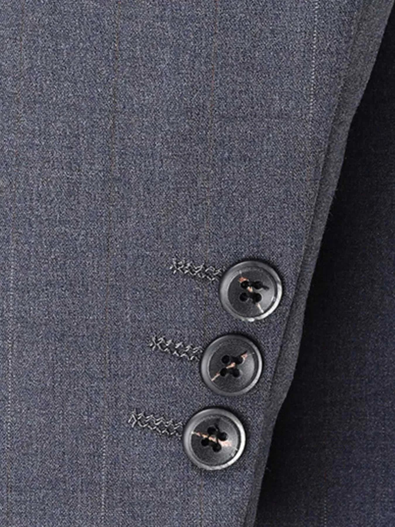 Men's Lapel Collar Long Sleeve Blazer and Pants Set