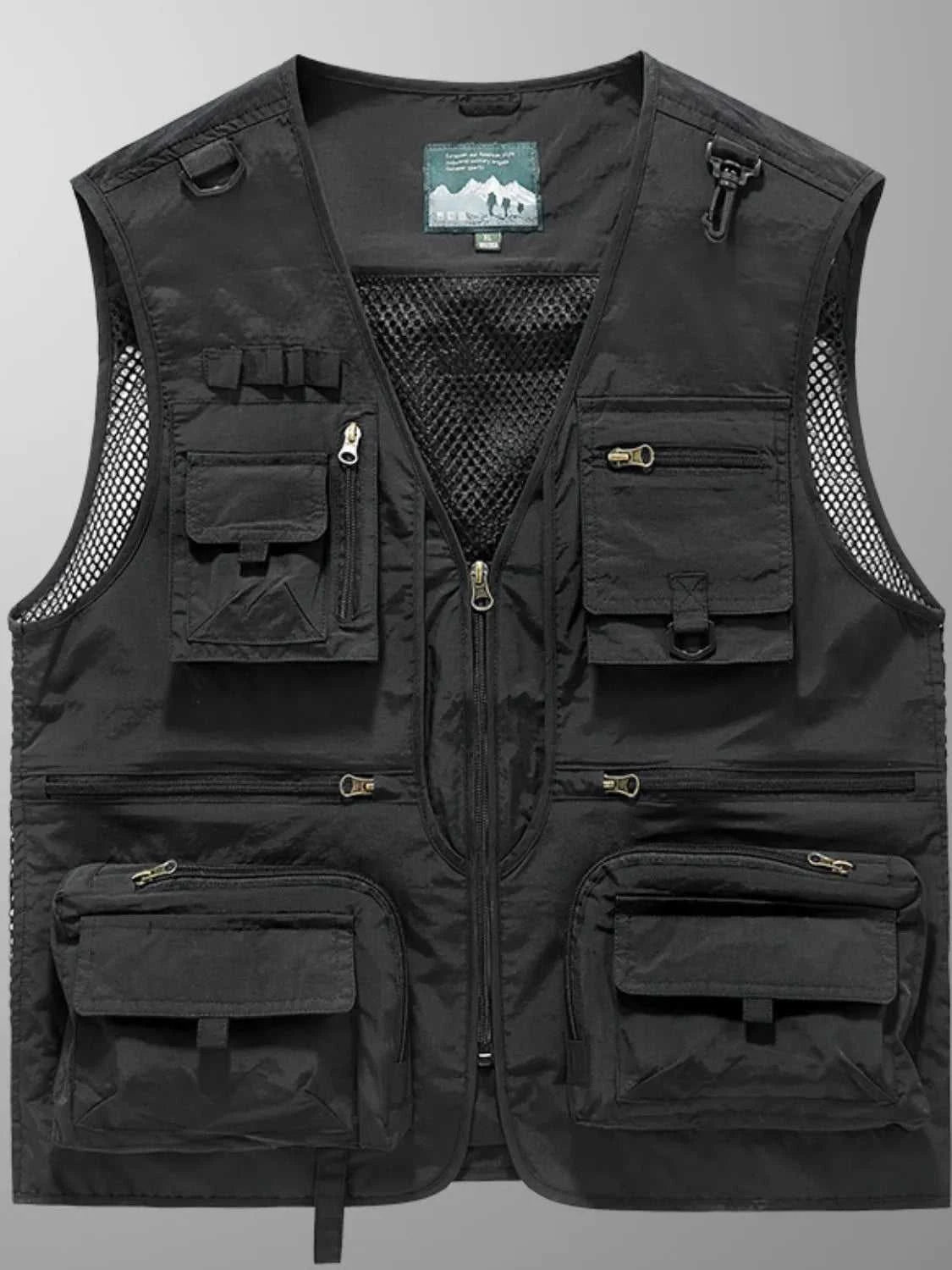 Men's Full Size Zip Up Vest Plus Size