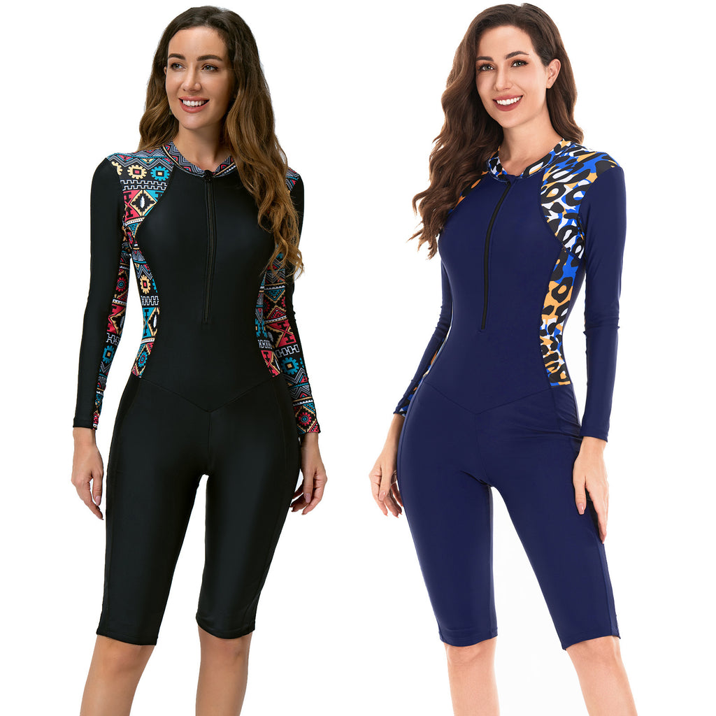 Women's One-Piece Long-Sleeve Swimwear