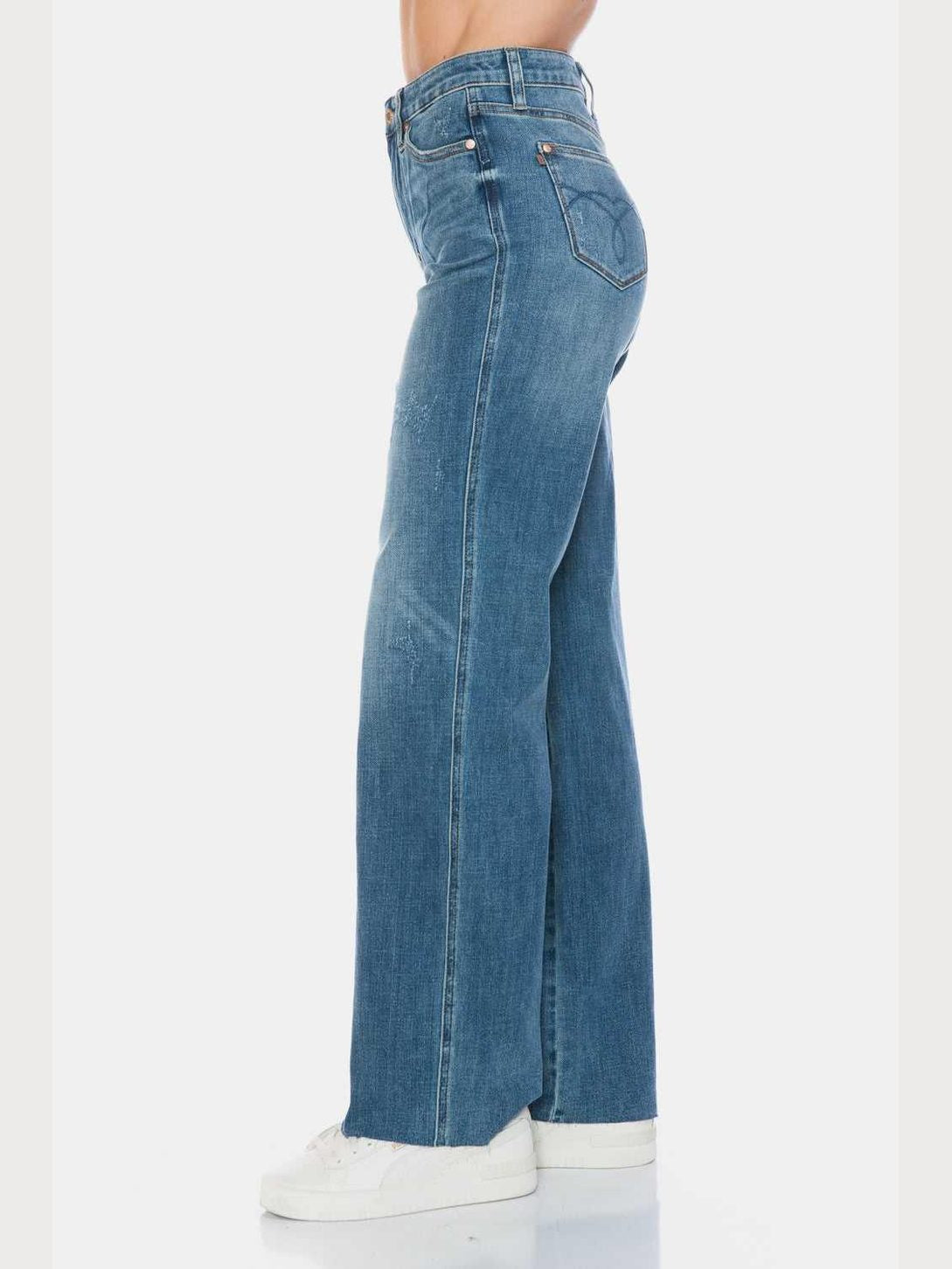 Judy Blue Full Size Tummy Control Cut Raw Hem Straight Jeans -- 