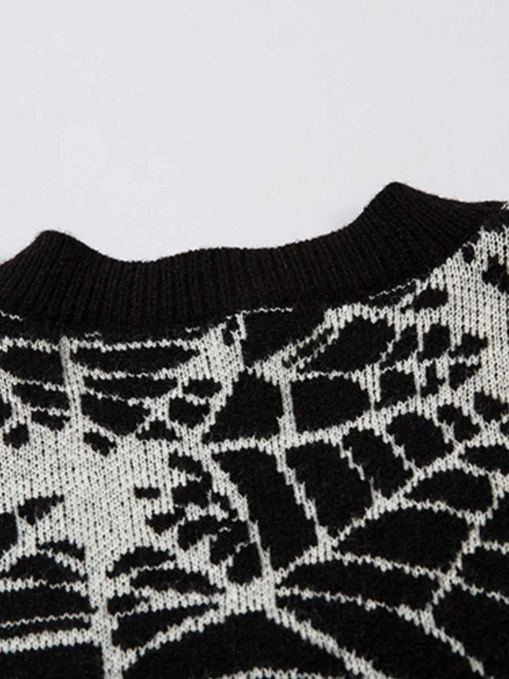 Men's Spider Web V-Neck Sweater Vest