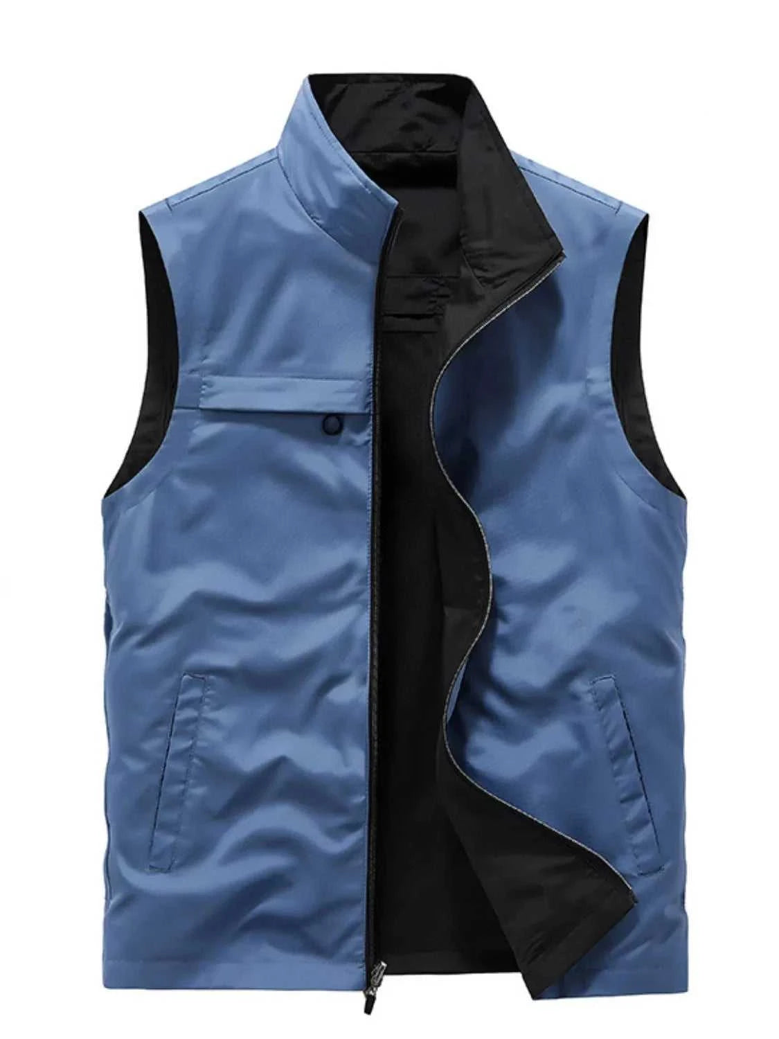 Men's Plus Size Zip Up Vest
