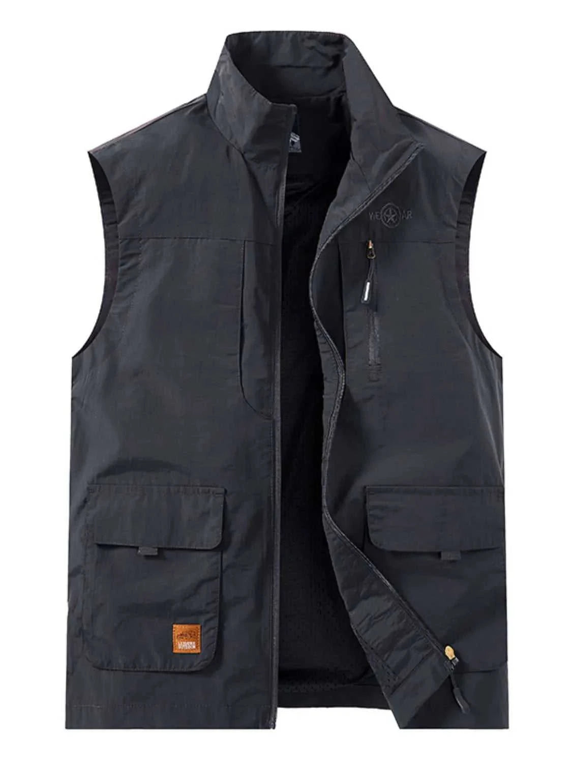 Men's Plus Size Zip Up Vest