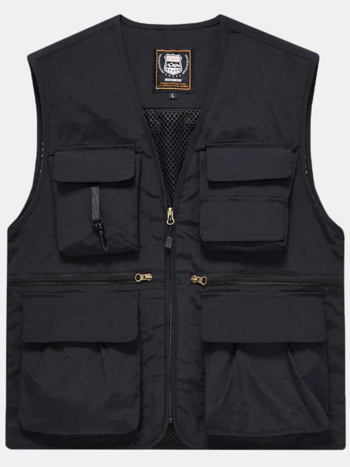 Men's Plus Size Zip Up Vest
