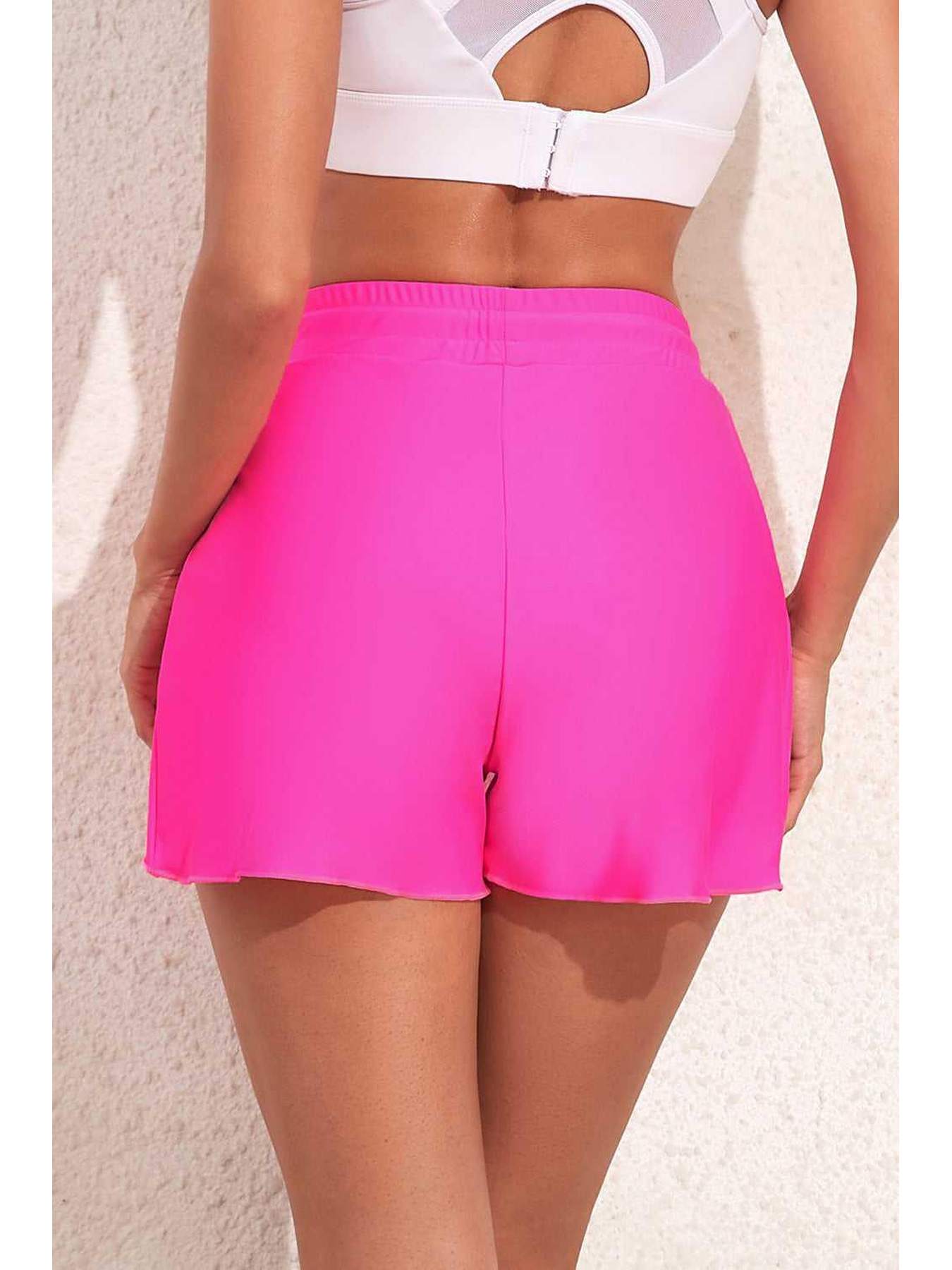 Drawstring Waist Swim Shorts -- 