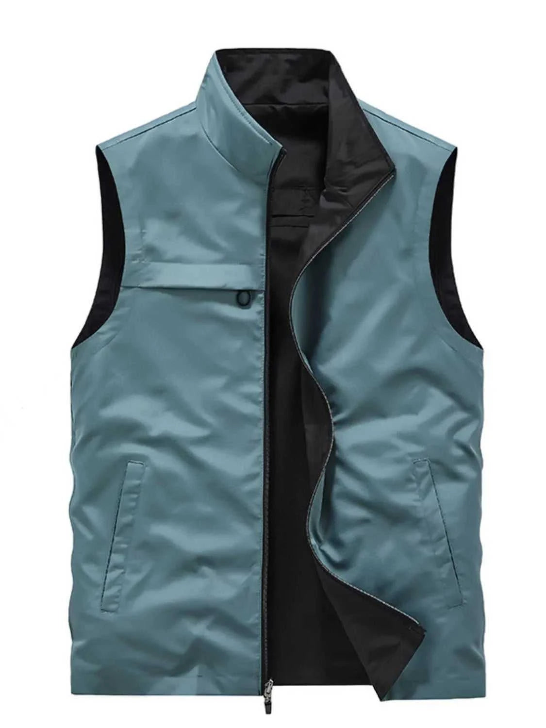 Men's Plus Size Zip Up Vest