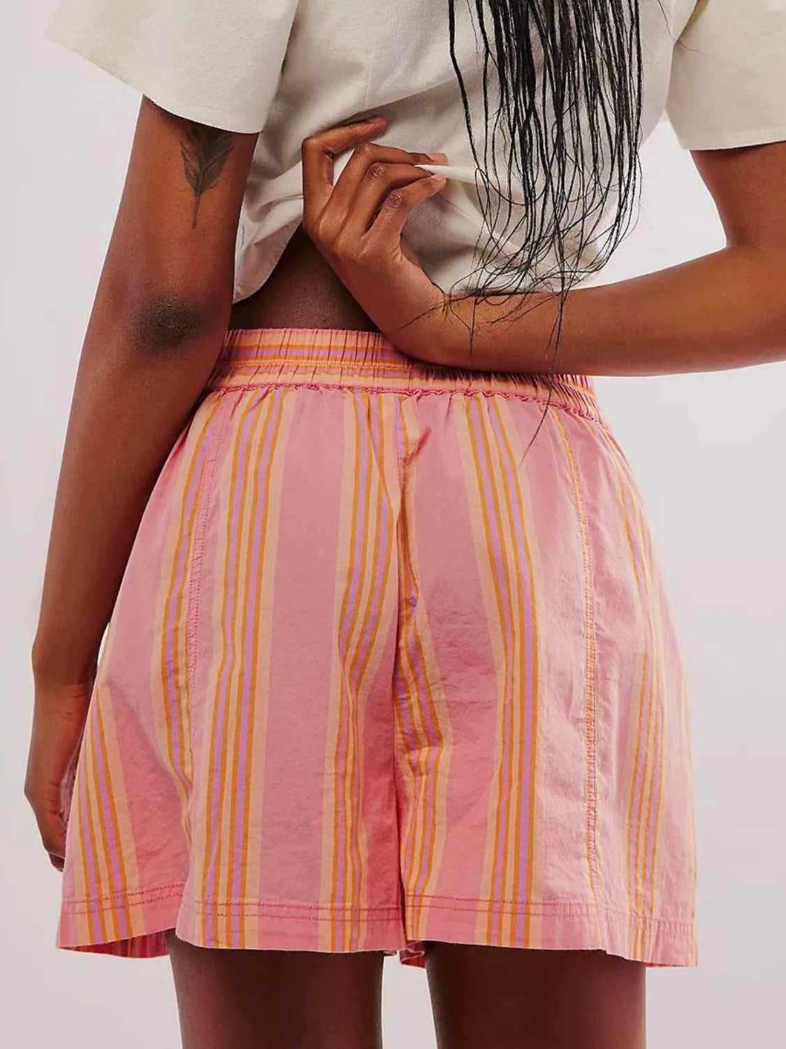 Elastic Waist Shorts -- 