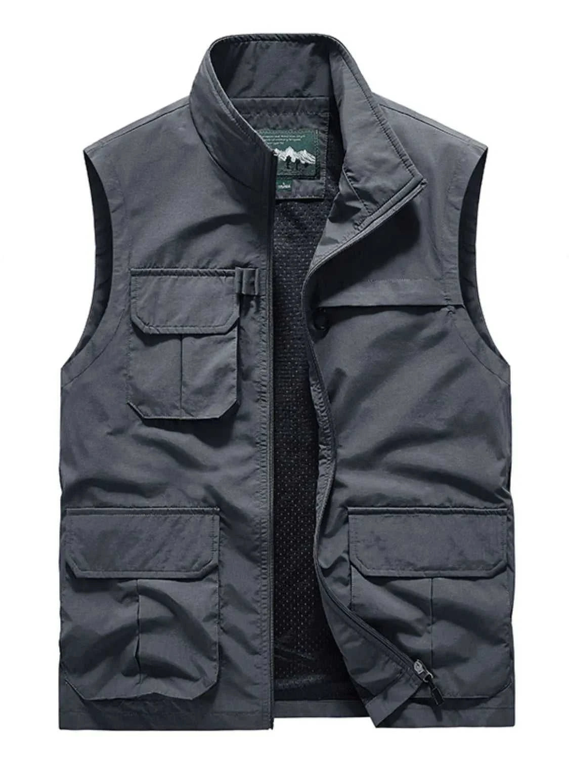 Men's Plus Size Zip Up Vest