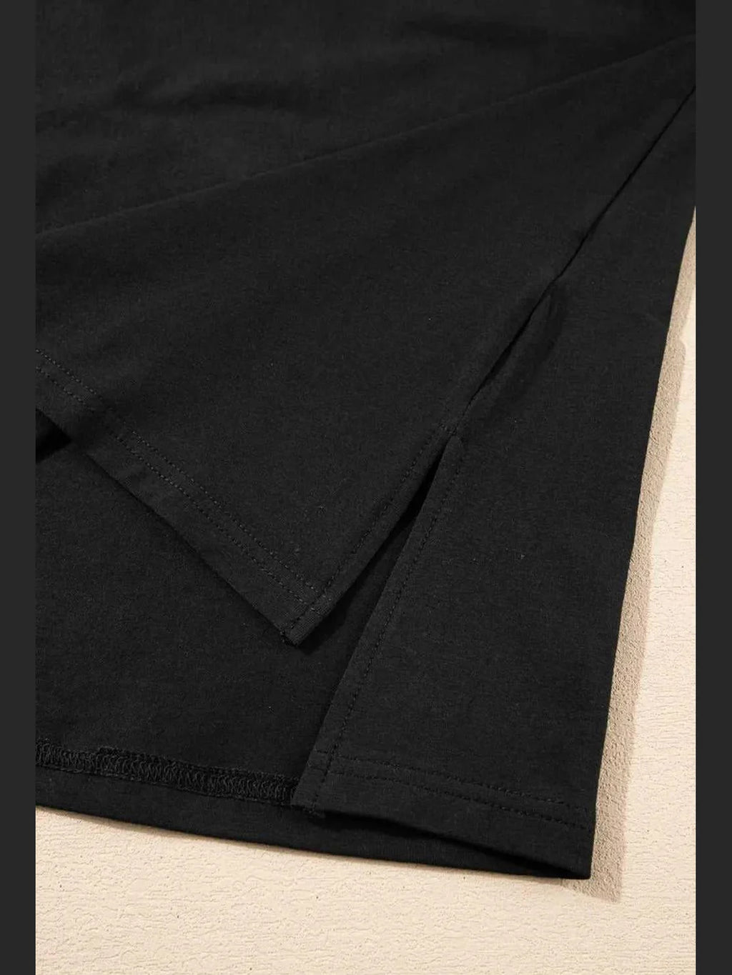 Loose Half Sleeve Hi Low Hem T Shirt -- 