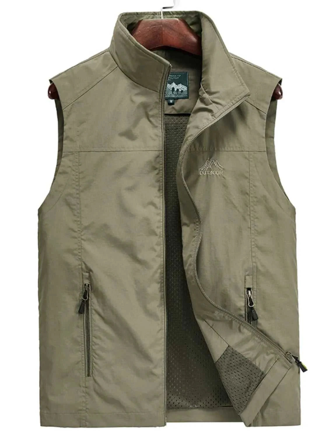 Men's Plus Size Zip Up Vest