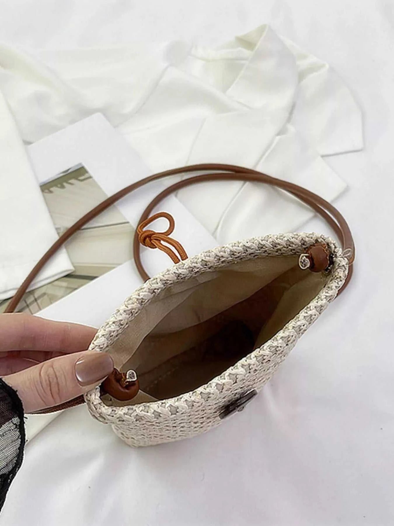 Straw Woven Crossbody Bag