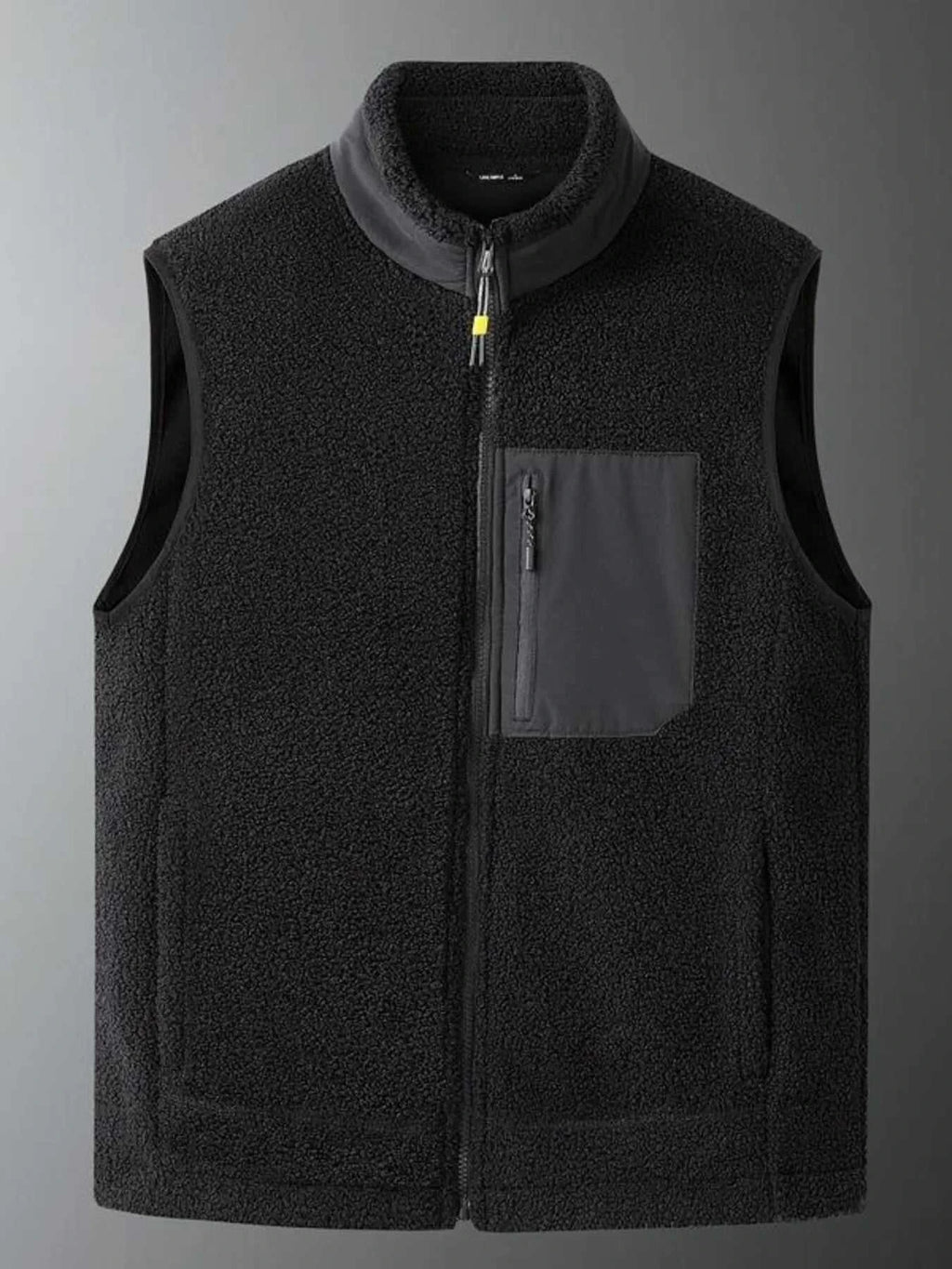 Men's Plus Size Zip Up Vest with Pockets