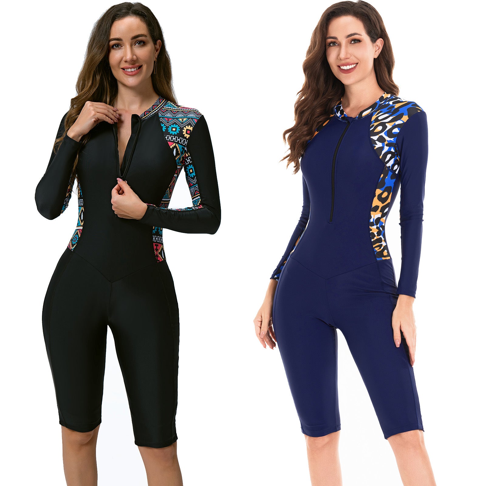 Women's One-Piece Long-Sleeve Swimwear