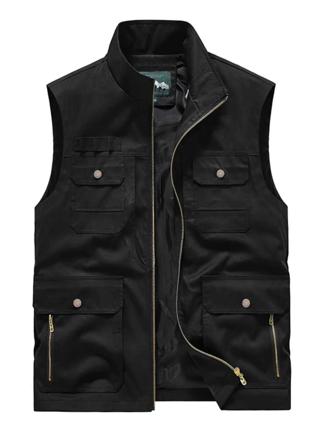 Men's Plus Size Zip Up Vest