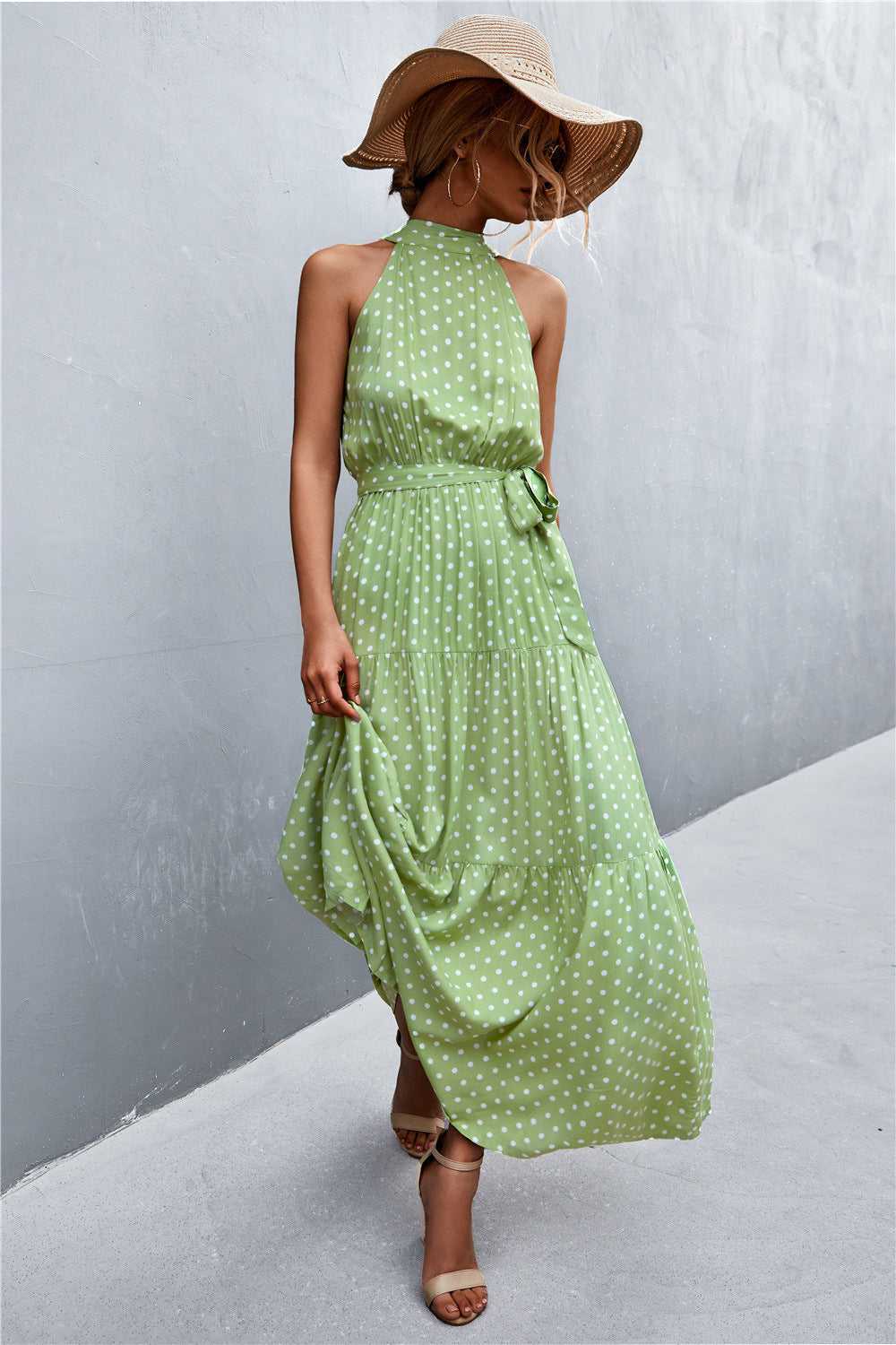 Printed Sleeveless Tie Waist Maxi Dress - product_type from hopeford-streams.myshopify.com