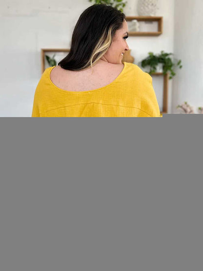Double Take Texture Half Sleeve T-Shirt and Drawstring Shorts Set