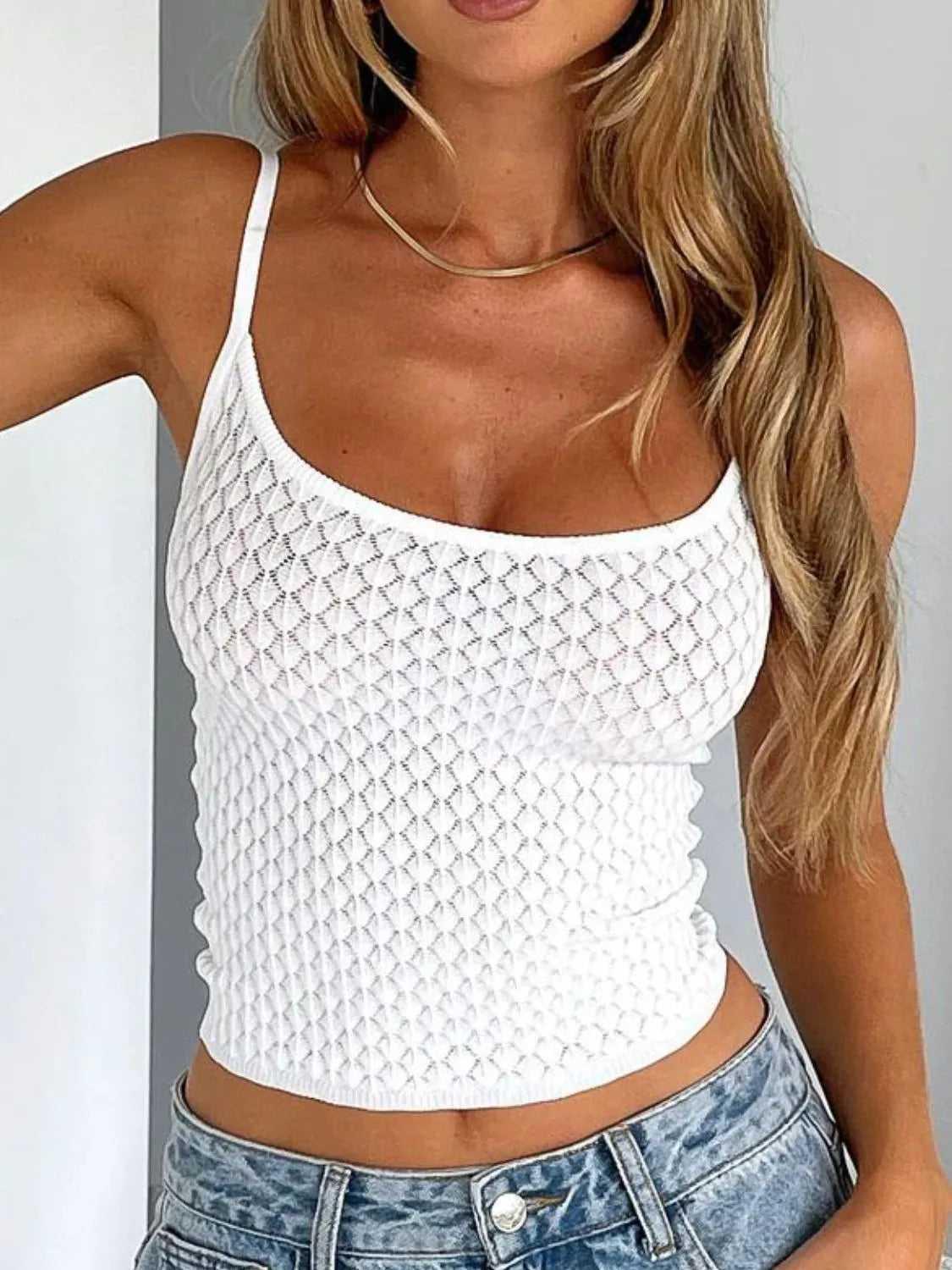 Lace Square Neck Cami -- 