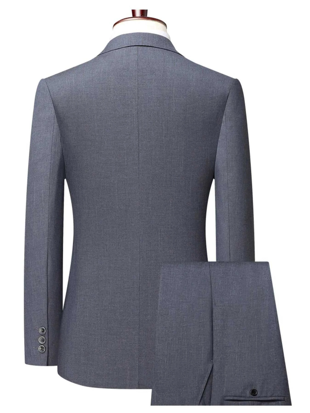 Men's Lapel Collar Long Sleeve Blazer and Pants Set
