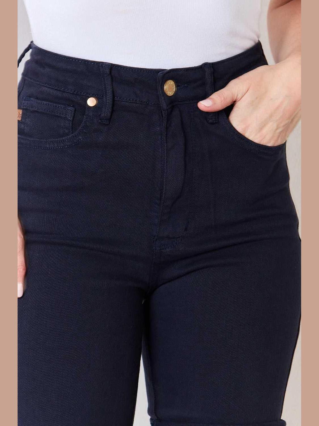 Judy Blue Full Size High Waist Tummy Control Bermuda Shorts -- 