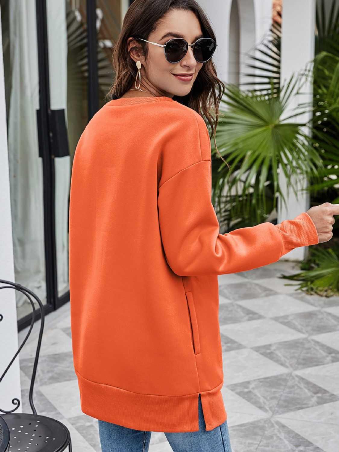 BELIEVE Graphic Tunic Sweatshirt -- 