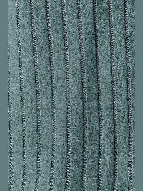 Basic Bae Full Size Ribbed Round Neck Long Sleeve Slit Top -- 