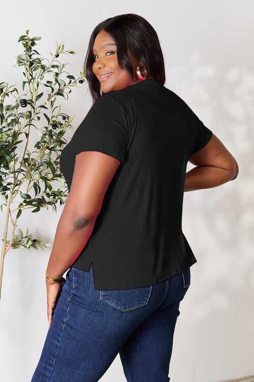 Basic Bae Full Size Round Neck Short Sleeve T-Shirt - T-Shirt from hopeford-streams.myshopify.com