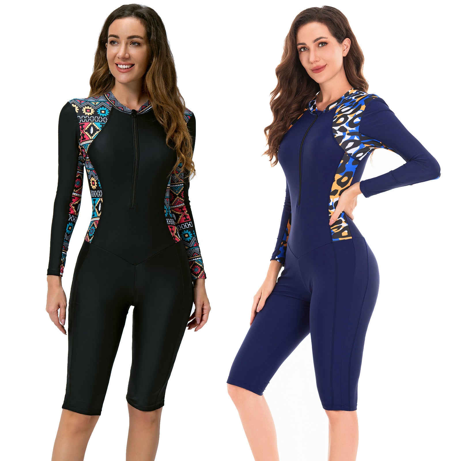 Women's One-Piece Long-Sleeve Swimwear