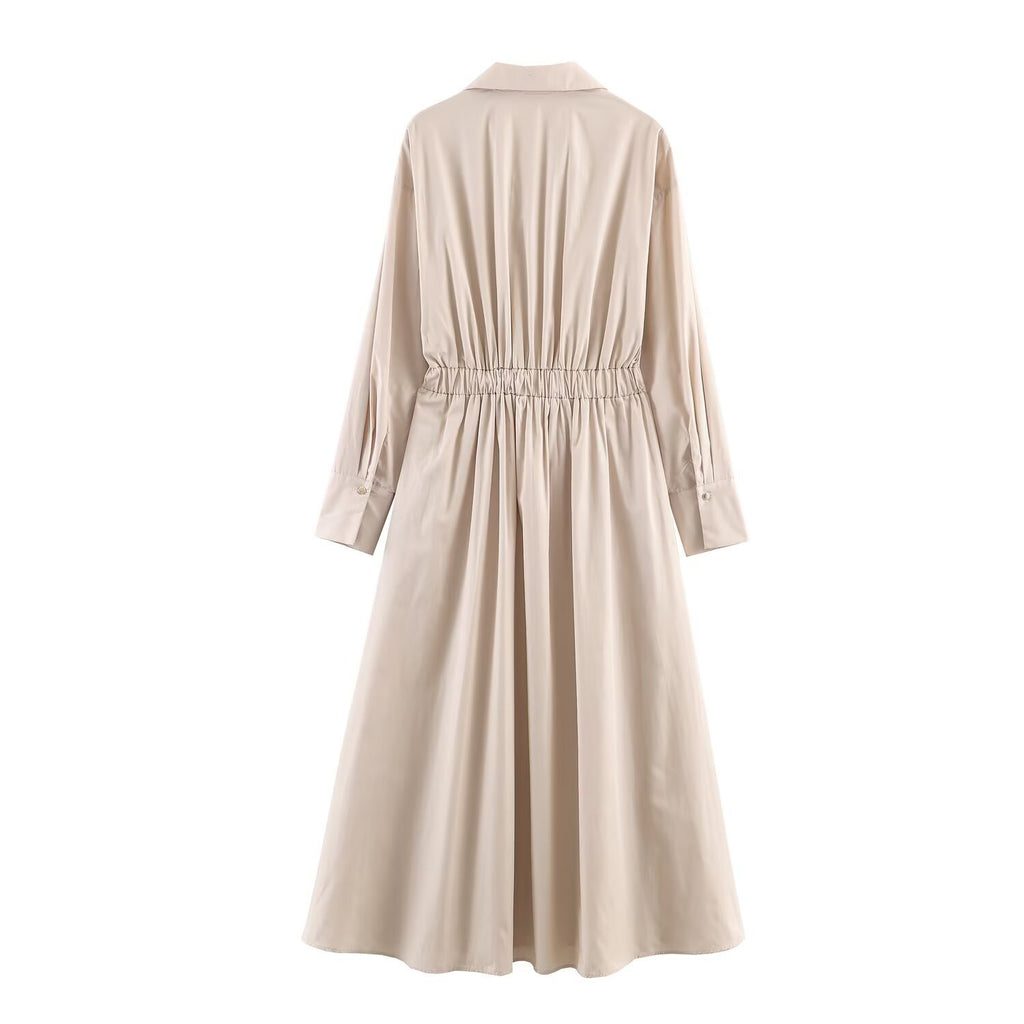 Women's Midi Dress with Belt