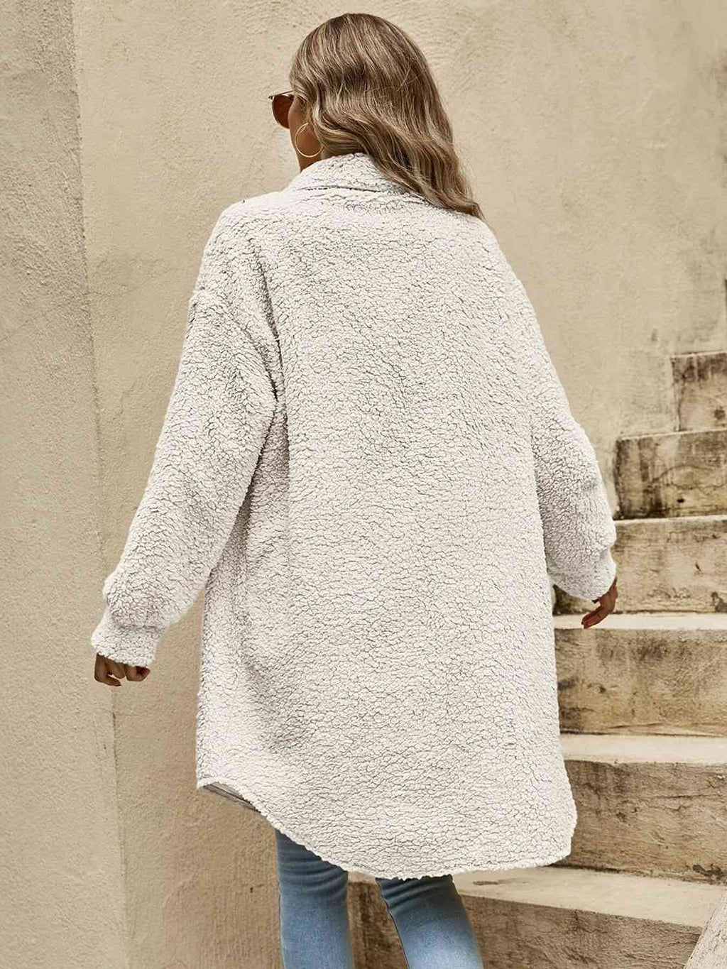 Collared Button Down Unisex Coat