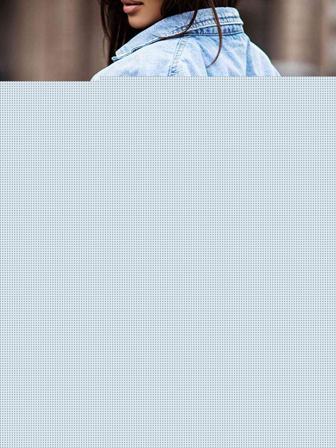 Collared Neck Button Down Denim Jacket