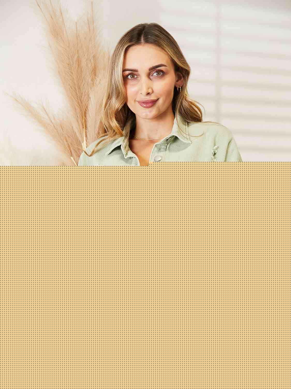 Distressed Raw Hem Denim Jacket -- 